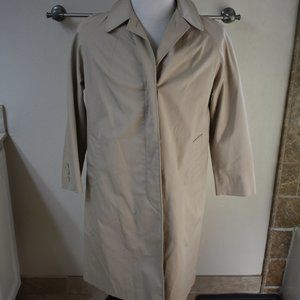 Vintage Weatherbee Fashion Original Water Repellent Trench Coat jacket womens L